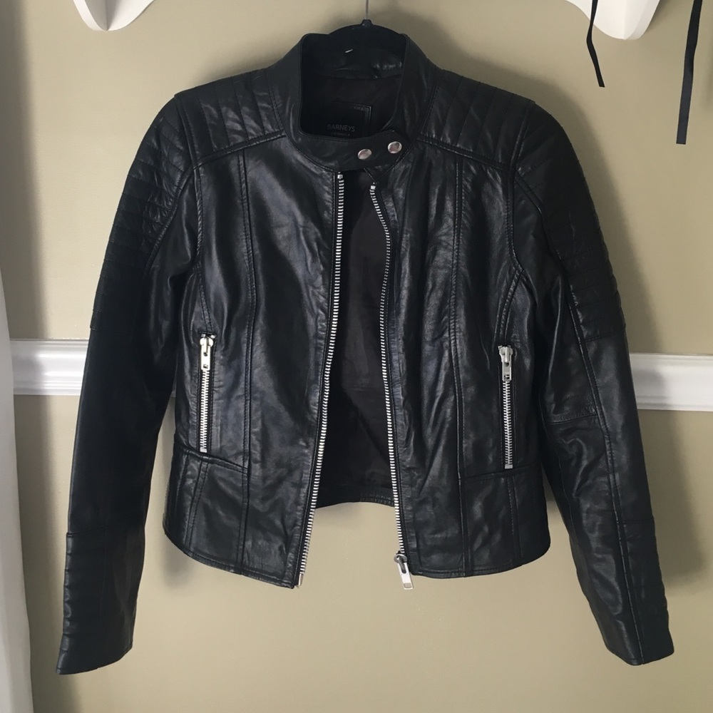 Barney's Originals real leather jacket