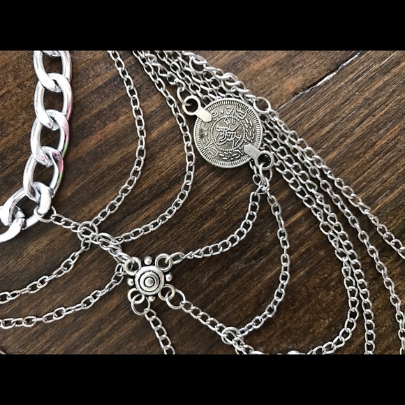 Silver coin anklet - Picture 3 of 3