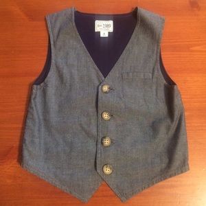 Boys chambray vest