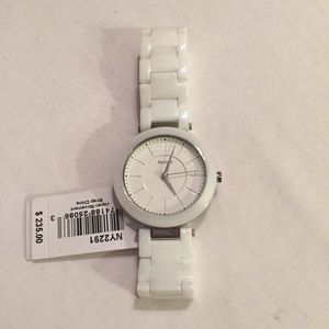Dkny white ceramic watch