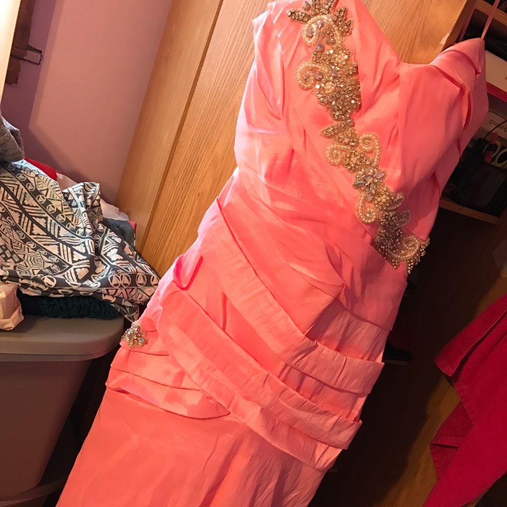 pink formal dress