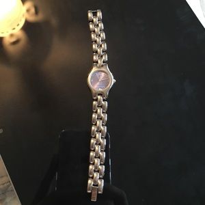 Anne Klein ladies petite watch w/ blue/purple face