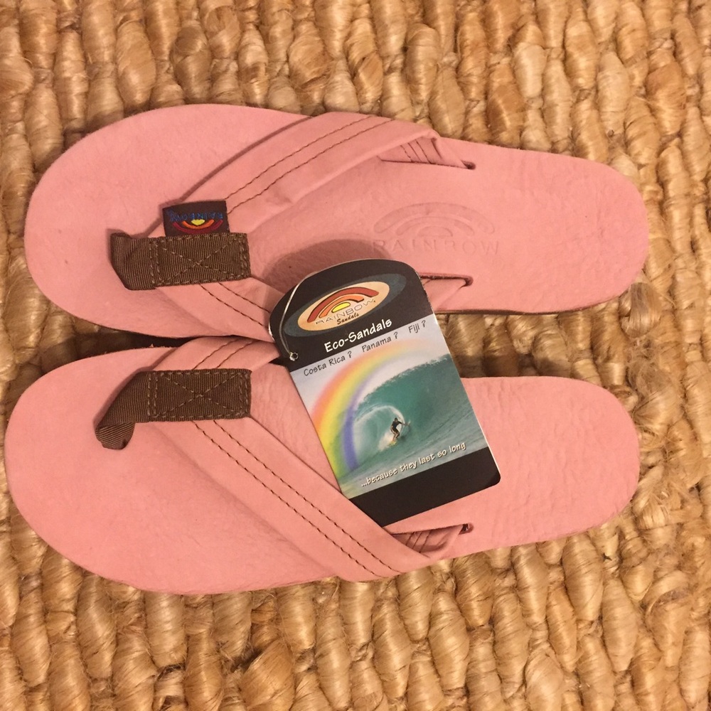 Rainbow Flip Flops