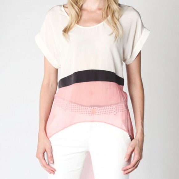 Maggio Blouse/ white/pink - Picture 4 of 4