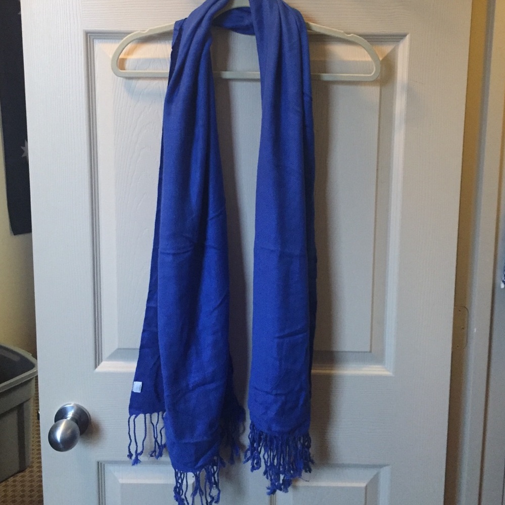 Royal blue pashima scarf