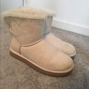 Cream Mini Bailey Bow Ugg Boots RARE