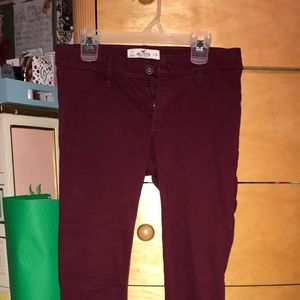 Maroon Skinny Jeans