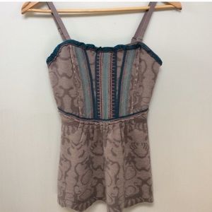 Free People Merino Wool Strapless/Tank Top