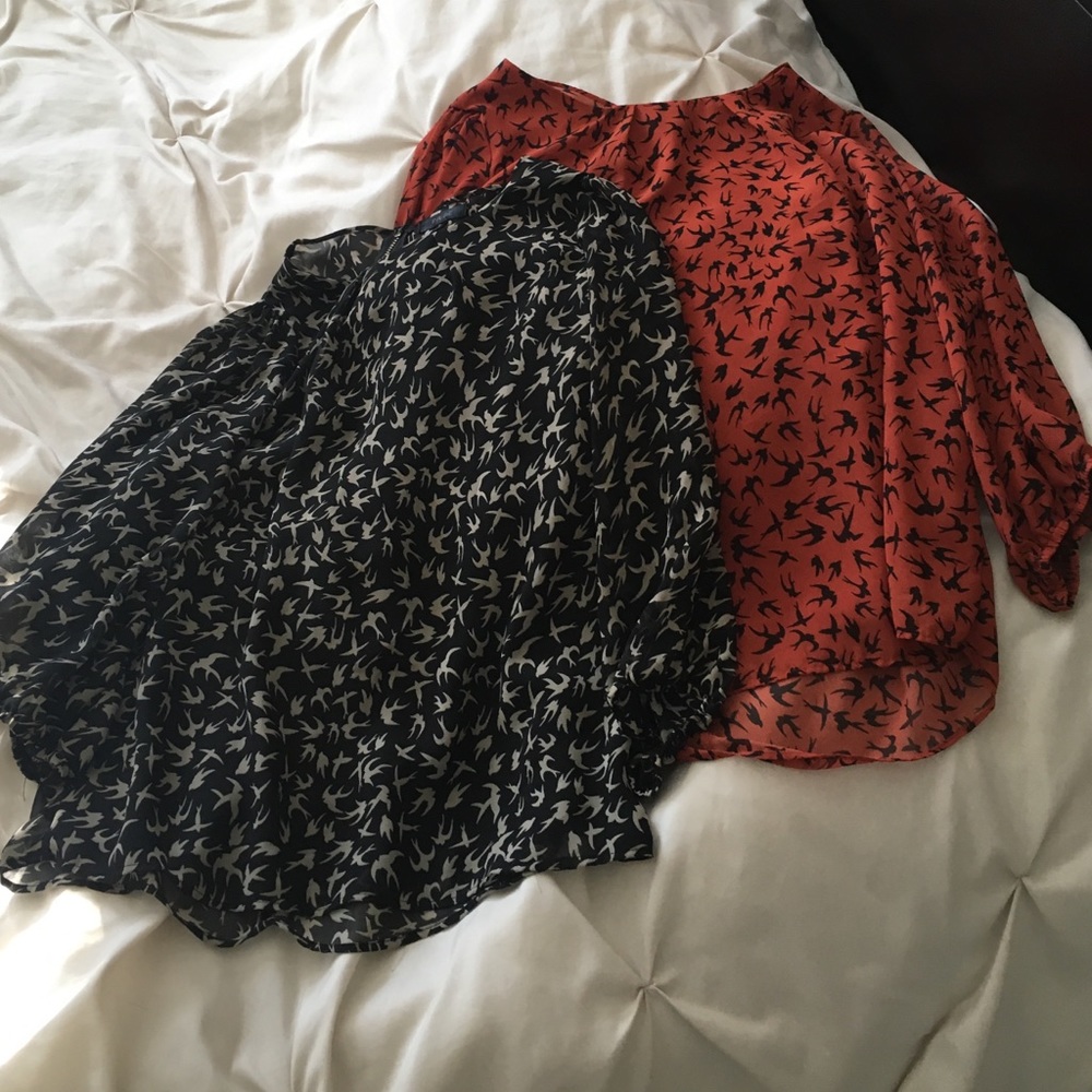 Sheer zip up blouses - 2