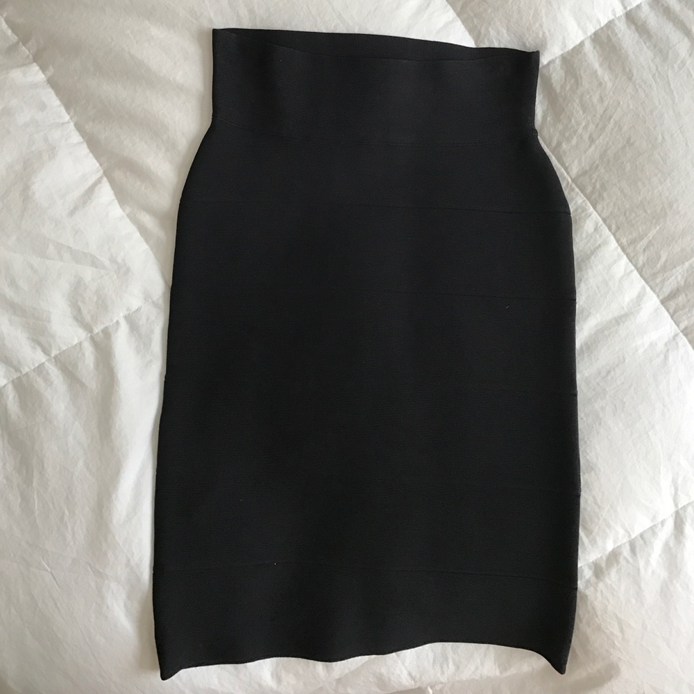 BCBG Maxazria Bandeau Black Skirt