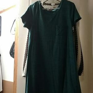 Small Dark Teal Lula Roe Carly