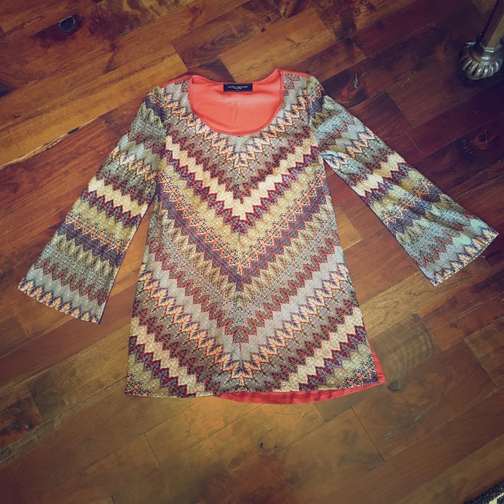 Akira Chicago patterned retro long sleeved dress.