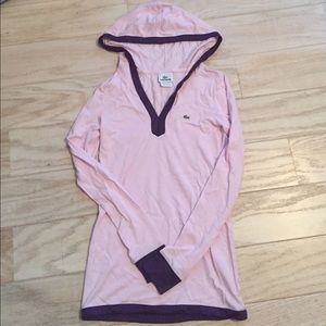 lacoste long sleeve hoodie