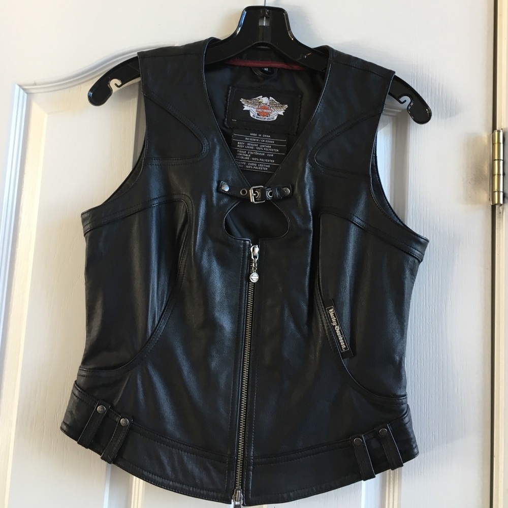 Genuine Harley Davidson leather vest