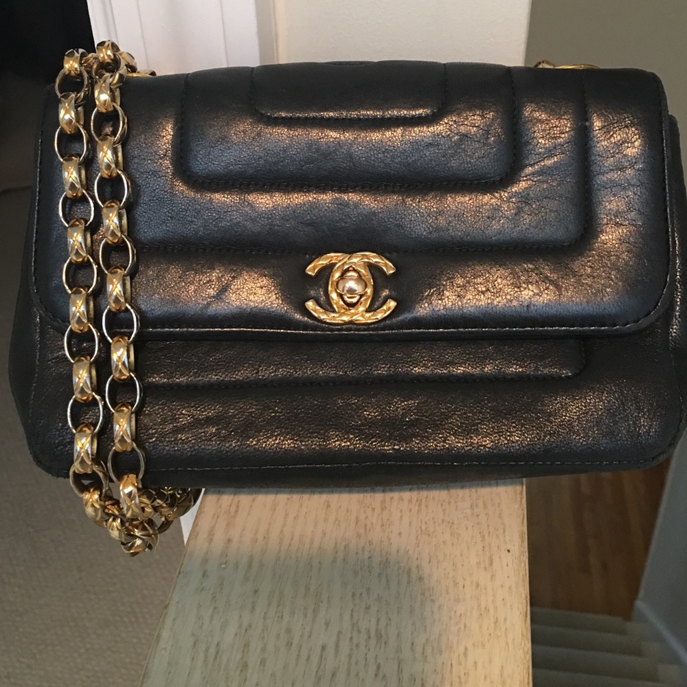 Authentic black quilted Chanel bag