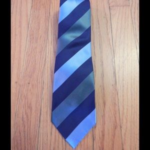 Geoffrey Beene Blue Striped Tie