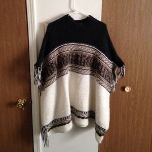 Free People winter poncho