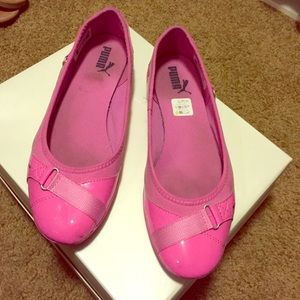Pink Puma flats