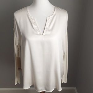 *NEW* Ivory pullover silk blouse from Calypso