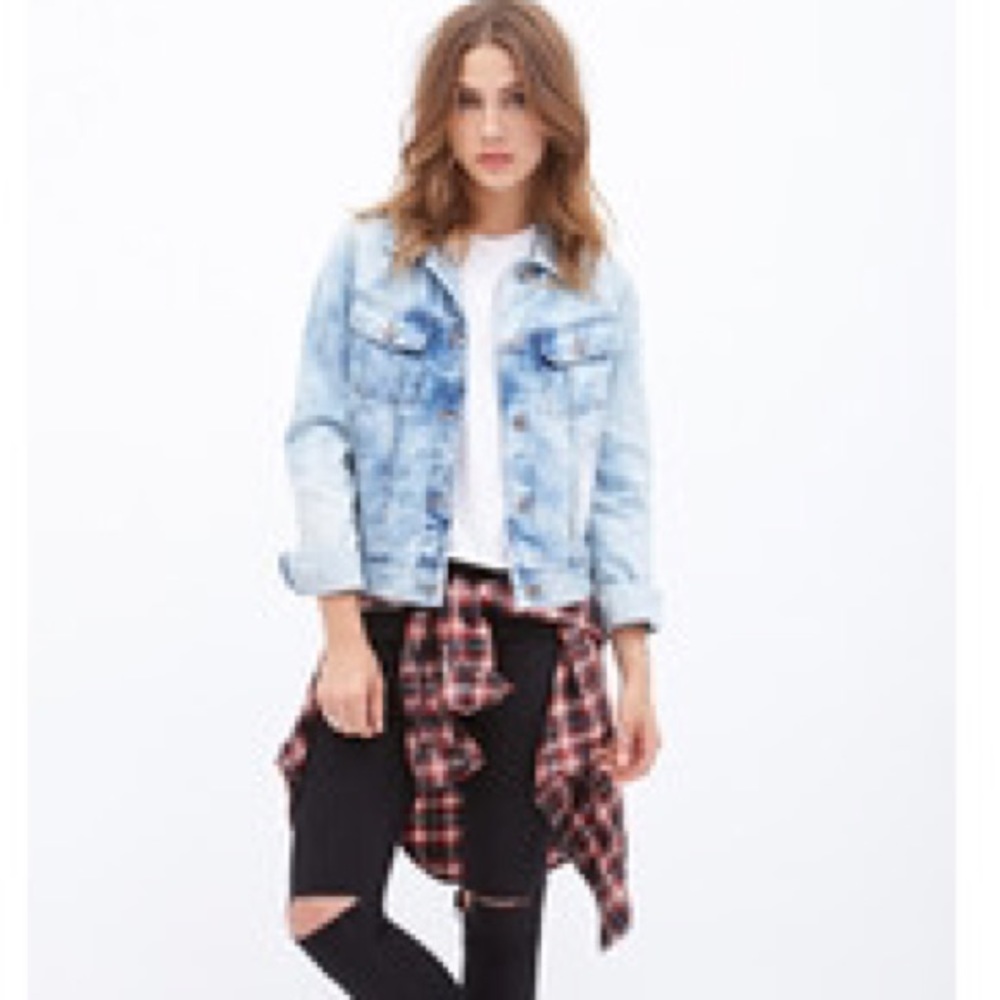American Eagle Bleached Denim Jacket