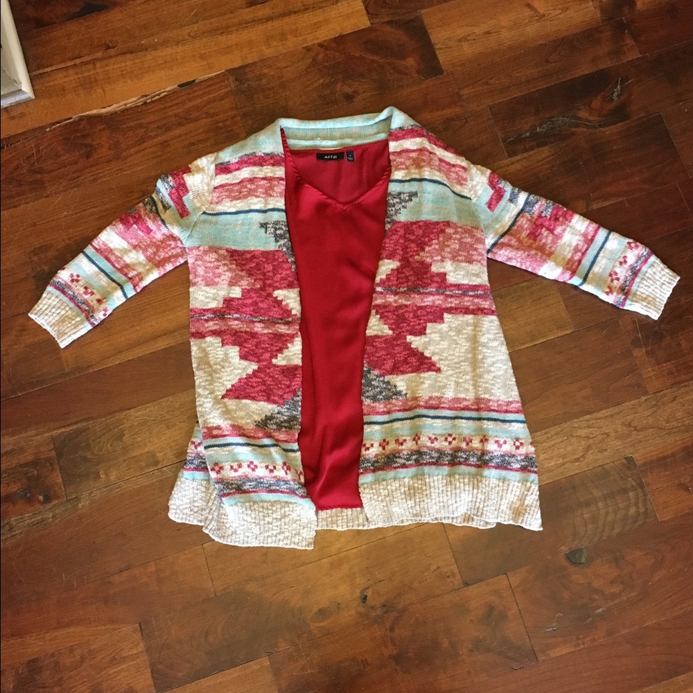 Tribal printed cardigan