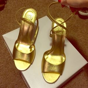 Gold Tory Burch Heels