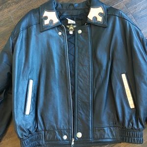 Men's custom leather jacket