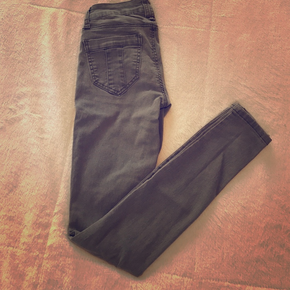 Vanilla star skinny jeans-olive sz 1