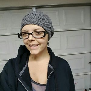 Crocheted slouchy beanie