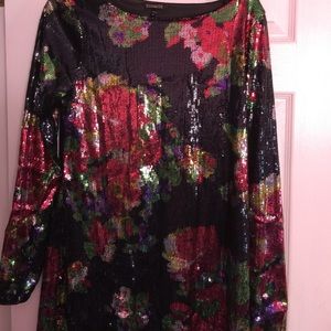 Express Sequined Mini Dress