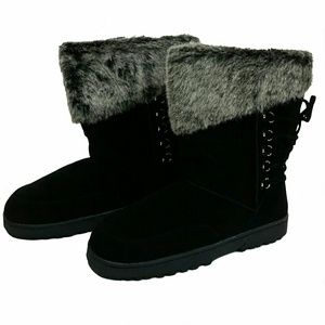 Faux Fur Trimmed Boots