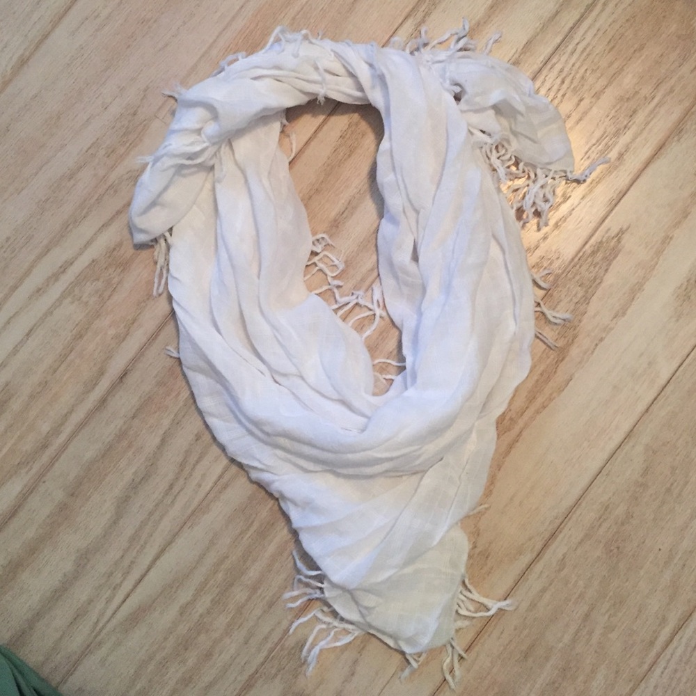 Hollister white scarf