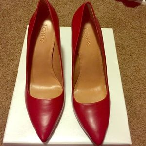 Jcrew Red heels.