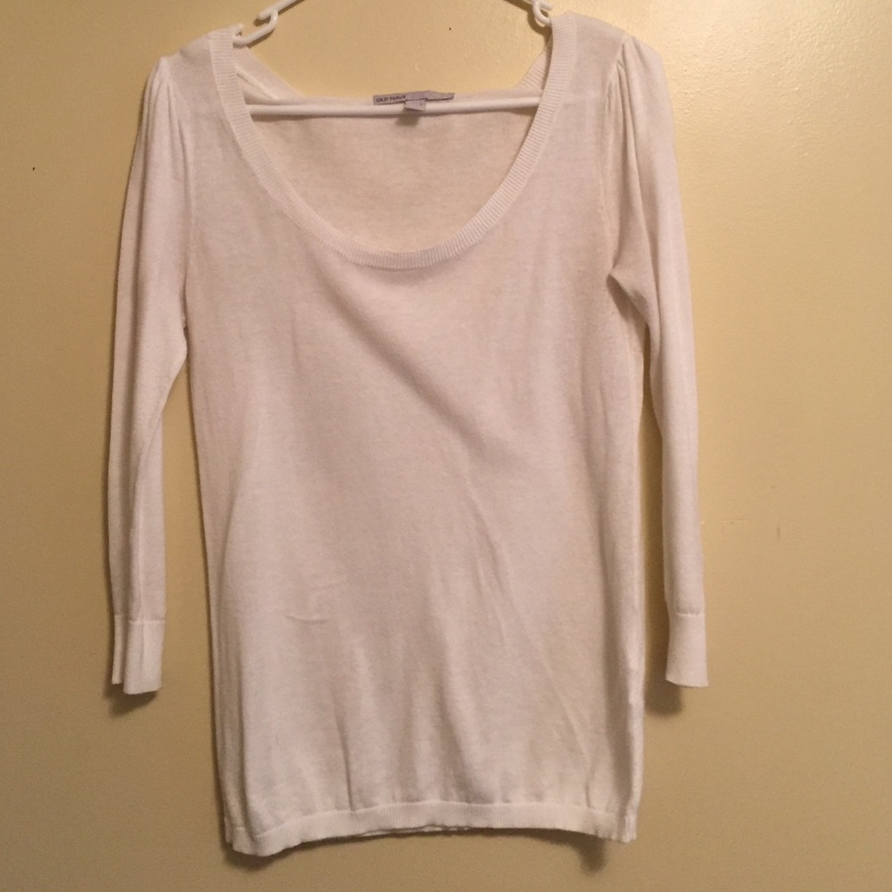 Old Navy small white sweater