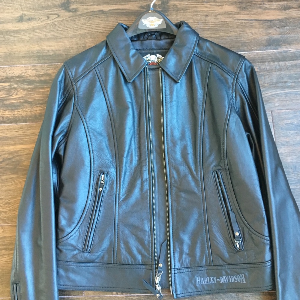 NWOT Leather Riding Harley Davidson jacket