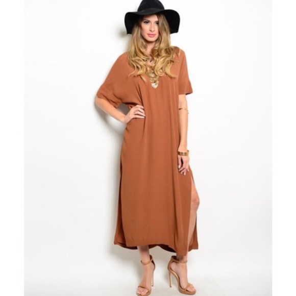 Boho Copper Dress - Picture 2 of 3
