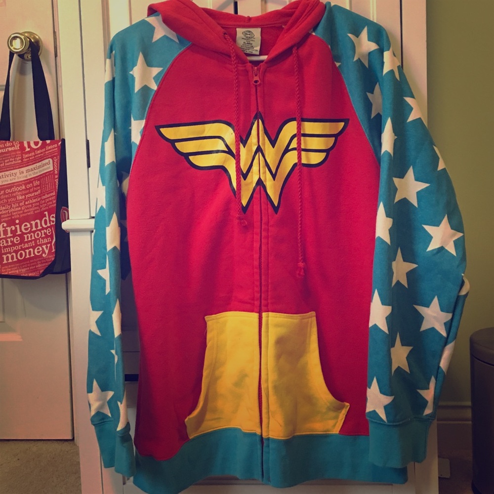 Wonder Woman zip up sweatshirt
