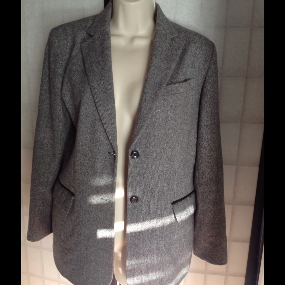 Pendleton Gray Black Blazer Jacket - image 2