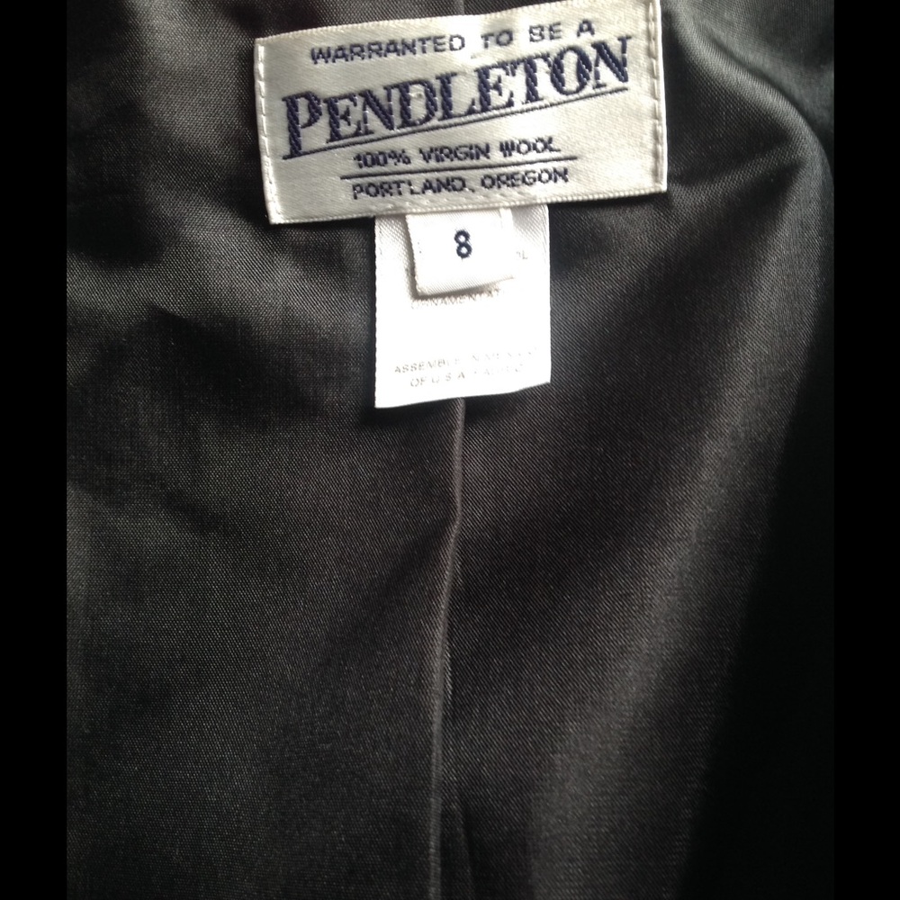 Pendleton Gray Black Blazer Jacket - image 4
