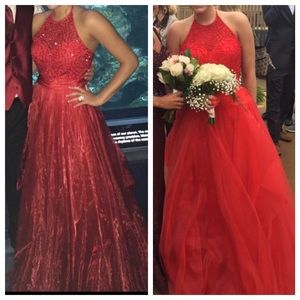 Red prom dress