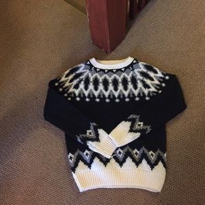 Black and white sweater