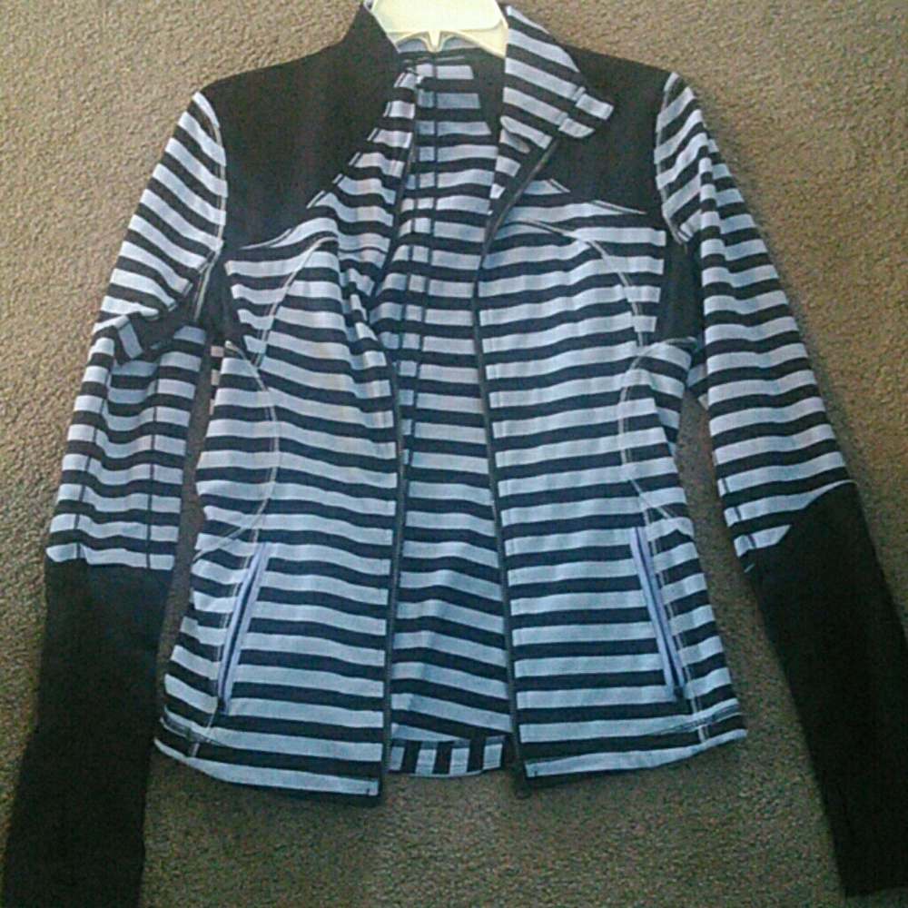 Lululemon long sleeved striped jacket