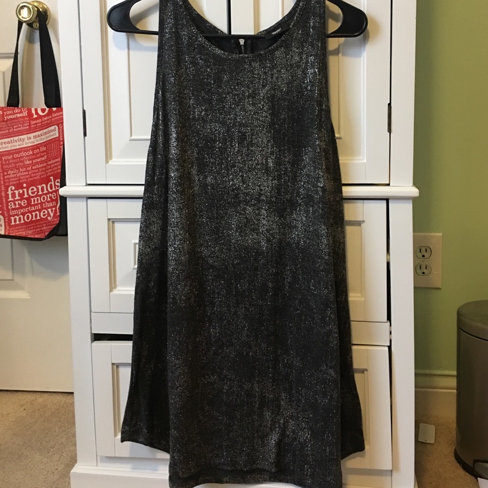 NWT black and silver sparkly shirt
