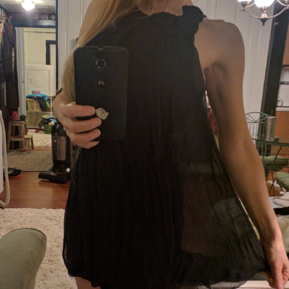 Bebe silk dress or long top xs SUPER SALE!