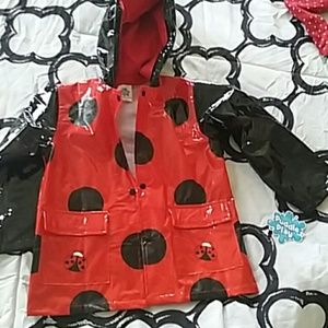 Brand new ladybug rain jacket