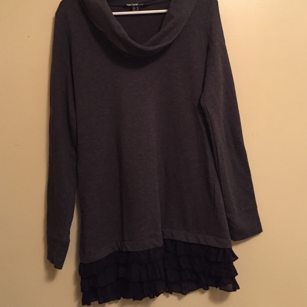 Kensie Ruffle Dress Medium