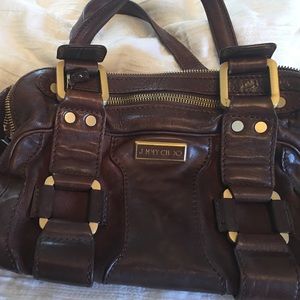 Brown designer tote