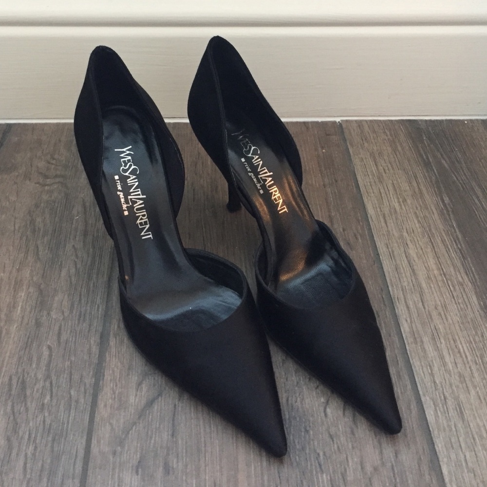 Yves Saint Laurent black pumps AUTHENTIC size 38.5