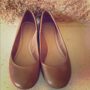 Aldo Brown Leather Flats
