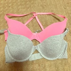 2 Victoria Secret cotton bras